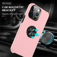 thumbnail image 7 of JTCASES for iPhone 15 Pro Max Case, Car Mount Bracket 2-layer Hybird Shockproof PC TPU Anti-fall Slim Fit Lightweight Magnetic Cover for iPhone 15 Pro Max（6.7" 2023) - Rosegold, 7 of 7