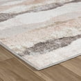 thumbnail image 2 of 7' X 10' Beige and Brown Abstract Distressed Area Rug, 2 of 6