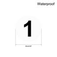 thumbnail image 5 of Uxcell 0.98" Dia Round Number Stickers Number 1-100 White, 5 of 5