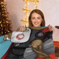 thumbnail image 2 of Manta de Navidad, Manta de Navidad Tela Suave y Transpirable Respetuoso con la Piel Lavable a máquina Sin desvanecimiento Impresión Clara Manta de Navidad(150x200cm/59x79in), 2 of 4