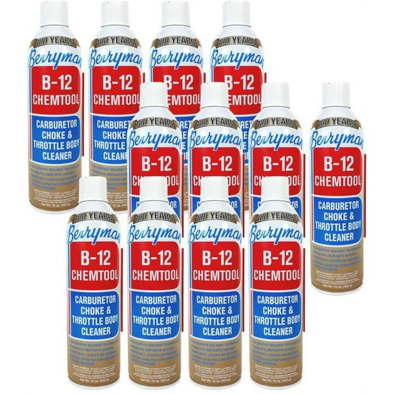 Berryman (0117-12PK) B-12 Chemtool Carburetor, Choke and Throttle Body Cleaner, 16-Ounce