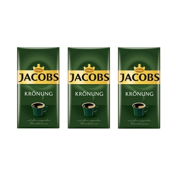 Kronung Ground Coffee 500 Gram / 17.6 Ounce (Pack of 3)