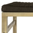 thumbnail image 4 of JONATHAN Y Armand Coastal Acacia Wood Backless Outdoor Bar Stools with Woven Rope Seat, Set of 2 for Patio, Kitchen and Backyard, Light Teak and Brown BSL1201C-SET2, 4 of 7