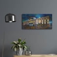 thumbnail image 4 of Luxe Metal Art 'Mexico City Palace of Mines Night' by Pedro Gavidia, Metal Wall Art, 24"x12", 4 of 10