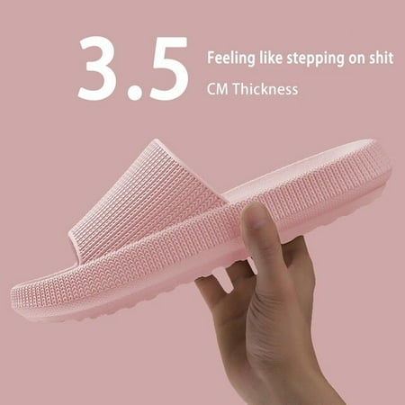 

Men Women Summer Beach Slippers Luxury Brand Fashion Outdoor Indoor Eva Soft Flip Flops Male Thick Serrated Sole Anti-Slip Shoes