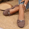 thumbnail image 4 of Women's Comfortable Flats Round Toe Flat Shoes for Women Bow Dressy Flats Shoes with Arch Support Insole Office Flats for Work, Party, Date, 4 of 9