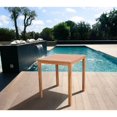 thumbnail image 4 of Outdoor Living and Style 5-Piece Eden Teak Traditional Slatted Back Square Patio Bar Set 46", 4 of 5