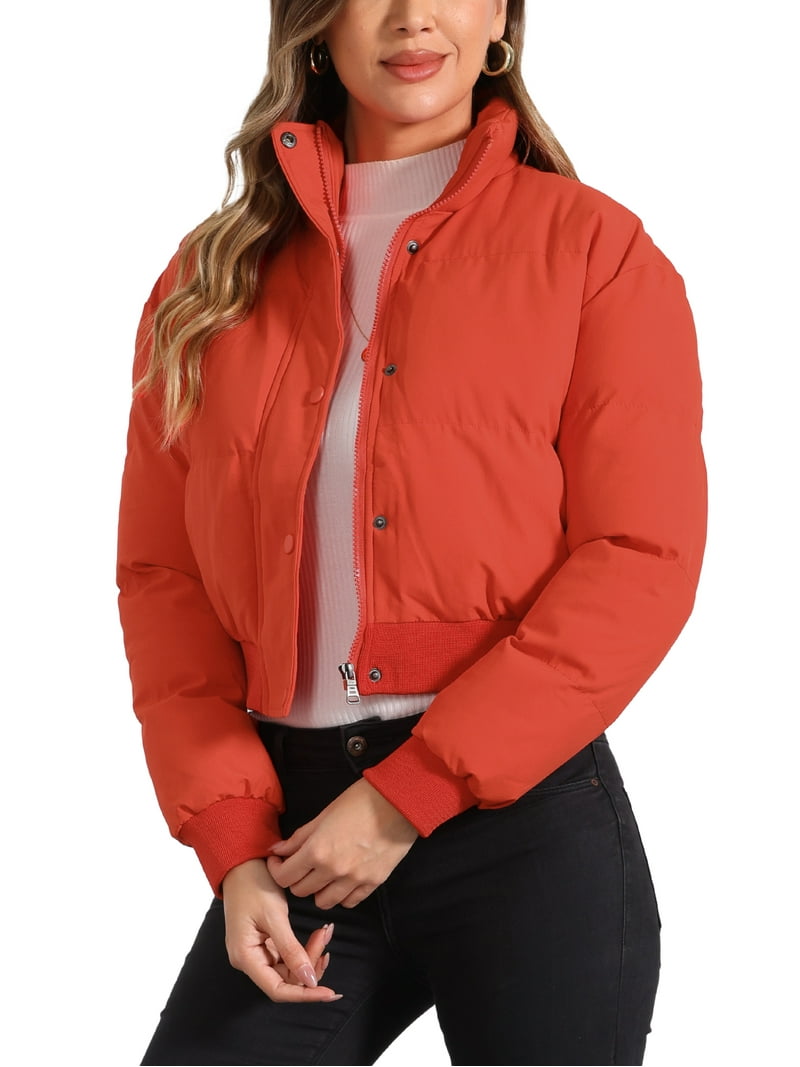 INSPIRE CHIC Women's Winter Bomber Jacket Outwear Baggy Padded