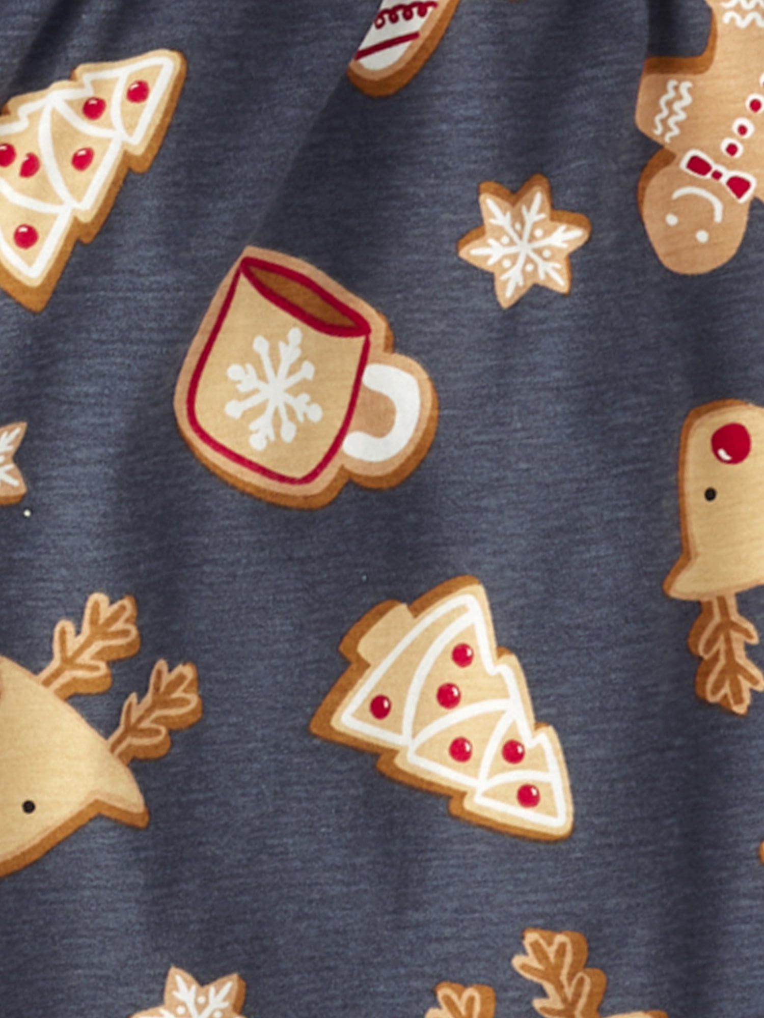 The Children's Place Men's Matching Family Gingerbread Cotton Henley Pajamas, Adult Sizes XS-3XL