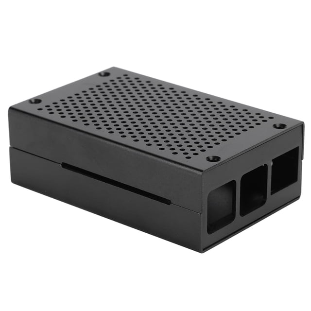 Caja de aleación de aluminio, caja de malla de caja de aleación de aluminio para Raspberry Pi Shell para Raspberry Pi de durabilidad extendida