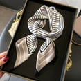 thumbnail image 5 of Trendy Handkerchief Scarf, Silk Feeling, Soft and Comfortable, Suitable for Hiking, Camping Multipurpose Neck Scarves, 5 of 20