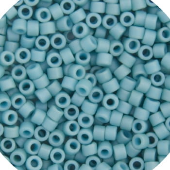 Miyuki Delica 11/0 RD - Light Aqua Metallic Matte - 5.2GVIAL of Japanese Glass Beads