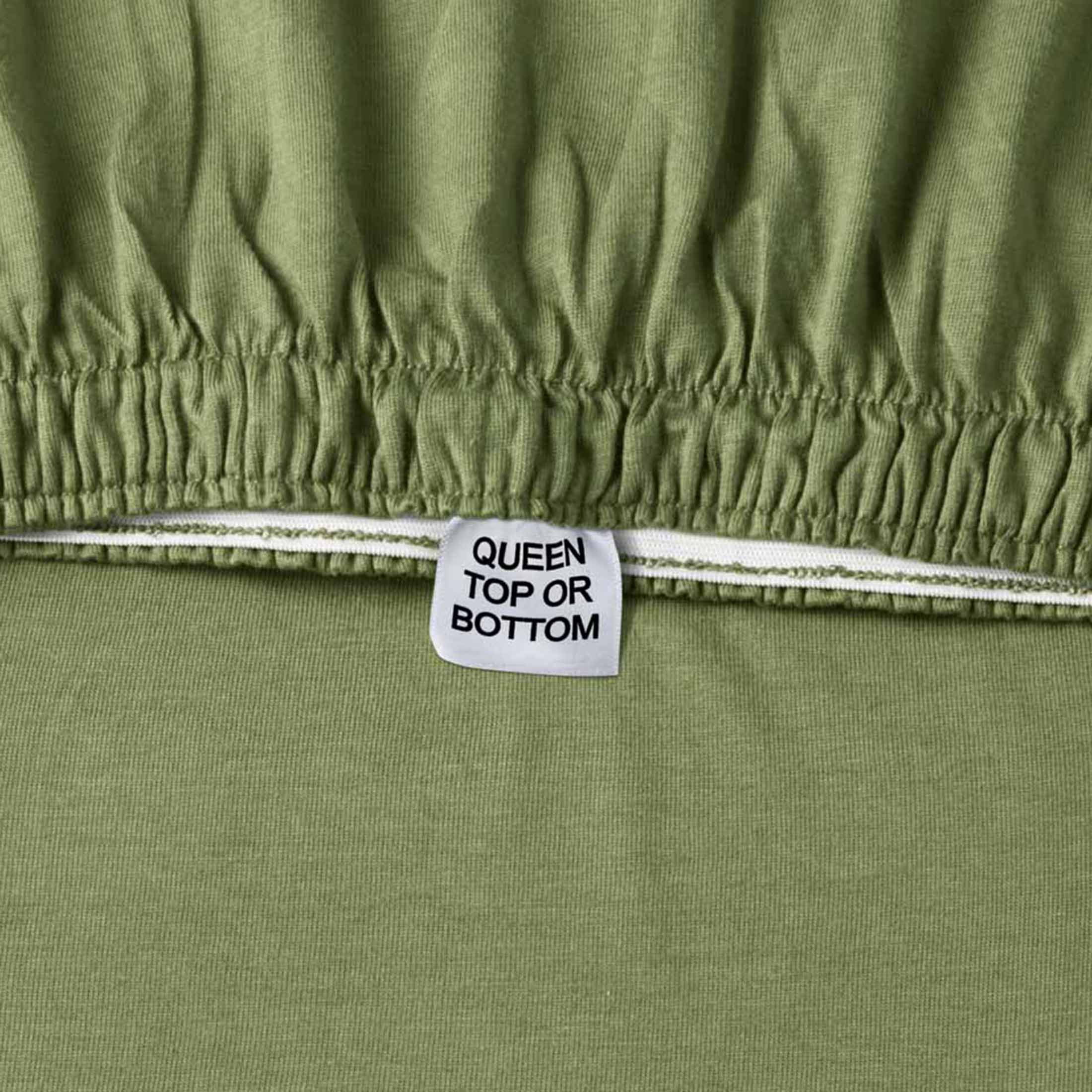 Better Homes & Gardens 4-Piece Dark Cilantro Green Adult Jersey Sheet Set, King