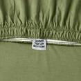 thumbnail image 4 of (2 pack) Better Homes & Gardens 4-Piece Dark Cilantro Green Adult Jersey Sheet Set, King, 4 of 8
