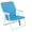 Blue 1pcs, variant on HarmonyStrings Outdoor Lawn Concert Beach Folding Chair for Adults Camping Festival Sand-Blue 1pcs