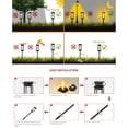 thumbnail image 3 of Atmósfera decoración luz tungsteno lámpara solar de patio para camino de patio (2 piezas) Tmvgtek Para estrenar, 3 of 9
