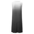 thumbnail image 4 of pbnbp Summer Dresses for Women 2023 Casual Ombre Tie Dye Dress Crewneck Sleeveless High Waist Pleated Midi Sundresses, 4 of 4
