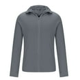 thumbnail image 3 of SHTXOZHI Men's Sun Protection Lightweight Hoodie Performance Long Sleeve Shirt for Hiking Running, 3 of 7
