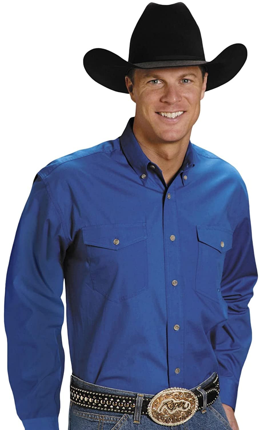Roper - Mens Old West Collection Long Sleeve Western Shirt main image 1