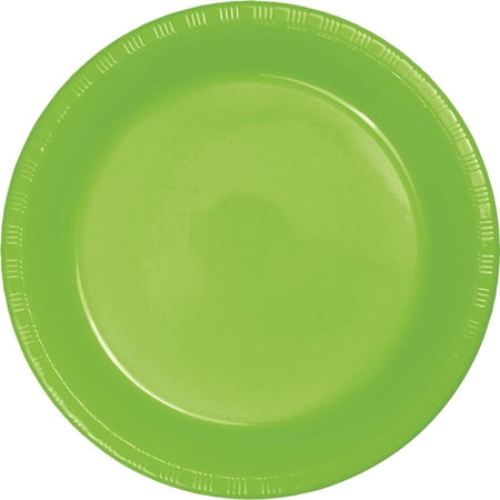 Fresh Lime Plastic Banquet Plates  20-Pack