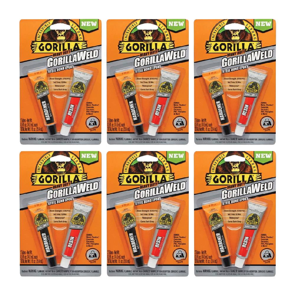 Gorilla Epoxy GorillaWeld Steel Bond Two Part Adhesive Resin 0.5 fl oz