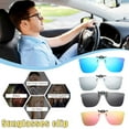 thumbnail image 3 of Sunglass Clips Square One-Piece Polarized Sunglass S9 Myopia Clips S4N2, 3 of 9