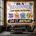 thumbnail image 6 of Floral Garden Beginner with Start Before You, Inspirational Illustration for Quote Lovers, Wall Decor, Valentine'S Day Gift, Tapestry Wall Hanging for Dorm and Living Room, 6 of 7