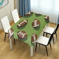 thumbnail image 4 of Yayeee Tablecloths 60" x 60" Rectangle Wrinkle Resistant Party Table Cover, Game Day Footballs, 4 of 8