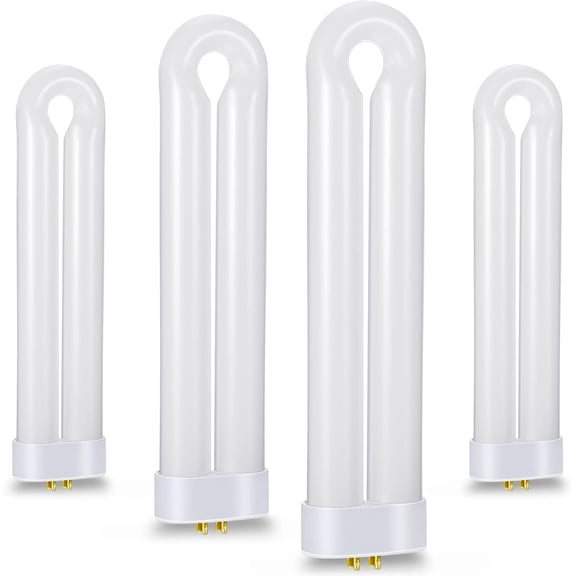 Replacement Bulb 15 W U Shaped Twin Tube Bulb Indoor Outdoor Light Bulbs with 4 Pin Base (White, 4)