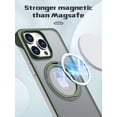 thumbnail image 2 of TECH CIRCLE 360°Rotatable Magnetic Ring For iPhone 12 Pro/12 Case Compatible with MagSafe Military Drop Protection Magnetic Stand Protective Translucent Case for Apple iPhone 12 Pro /12 6.1,Green, 2 of 6