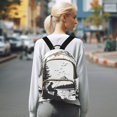 thumbnail image 7 of JIALIOU Mini Backpack Purse for Women Quilted Casual Daypack Small Travel Shoulder Bag, Fishing in Mountains Silhouette, 7 of 7