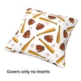 thumbnail image 3 of Throw Pillow Covers, baseball sport Soft Square Pillow Cases with Invisible Zipper for Couch Bed Sofa, Farmhouse Fall Home Decor 20"x20", 3 of 7