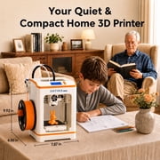 Entina 3D Printer Tina2C, Auto Leveling App Control Quiet for Kids Beginners STEM DIY