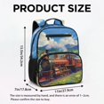 thumbnail image 7 of KUIFORTI Red Train Toddler Backpack Boys Kids School Bag with Multiple Organizer Pockets Adjustable Straps 13.5 Inch for Preschool Kindergarten Back to School Gifts, 7 of 7