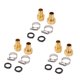 thumbnail image 5 of Accesorios para mangueras de jardín ANGGREK 3 juegos Conector de reparación de manguera color cobre oxidado, 5 of 8