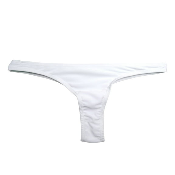 Kitem Women s Cheeky Bikini Bottom Low Waisted Thong Rave Bottoms Mid Cut Bathing Suit Bottom for Beach Swimming Pool