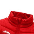 thumbnail image 4 of Unisex Heated Vest Full Zip Heating Jacket No Hood Stand Collar Sleeveless USB Rechargable Winter Cotton Down Coat (XL, Red), 4 of 4