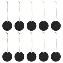 10Pcs Small Blackboard Pendant with Hemp Rope Double-Sided Mini Chalkboard Signs for Home Decor Wedding Tags and Diy Crafts
