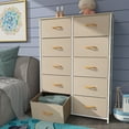 thumbnail image 4 of Dextrus 10 Drawers Dresser Fabric Storage Tower Cabinet Bin Storage Organizer for Closets s, Beige, 4 of 6