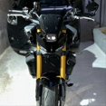 thumbnail image 2 of Motorcycle Windshield Windscreen Visor Wind Screen Deflector Black, 2 of 5