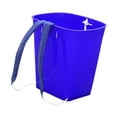 thumbnail image 4 of Cesta trasera para almacenar frutas, cubo de agua ligero con correas para los hombros para ir de compras, recoger setas, pescar al aire libre Azul, 4 of 8