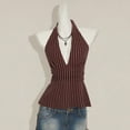 thumbnail image 4 of XIYON Tank Tops For Women Tie Back Backless Cropped Ruffle Summer Sleeveless Camisole Top Beach Vacation 2026, 4 of 4