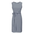 thumbnail image 4 of UVN Summer Dresses for Women Striped T Shirt Dress Casual Midi Dress Sleeveless Sundress with Pockets, 4 of 8
