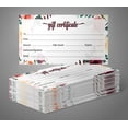 thumbnail image 6 of Inkdotpot FloralBlankGiftCertificates for Small Business, Holiday, Christmas Birthday, Restaurant, Spa Beauty Hair Salon, Wedding Bridal 45GiftDIY Coupons - 9 x 3.8 Inches, 6 of 6