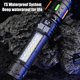 thumbnail image 4 of Fiudx Linterna de Alta Luminosidad, Luz Exterior Multifunción, Impermeable y con Enfoque Telescópico, Carga Móvil de Emergencia, Carga Rápida Tipo C, Resistente a Todo Tipo de Condiciones, Tamaño 18, 4 of 6