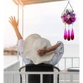 thumbnail image 6 of CoTa Global Circle Butterfly Wind Chime - Handmade Glass & Metal Chime, Colorful Butterflies Hanging Home Decor Gift, Indoor & Outdoor Cute Nature Art Decoration For Porch, Patio & Garden - 21.7", 6 of 7