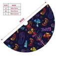 thumbnail image 3 of Lsque Games Print Christmas Tree Skirt, Tree Skirt with Ties or Velcro, Perfect for Holiday Decorations, Halloween, and New Year-48", 3 of 7