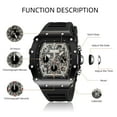 thumbnail image 5 of SKMEI Mens Watches Chronograph Waterproof Luminous Multifunction Watches for Men Quartz Business Calendar Men Wrist Watch, 5 of 9