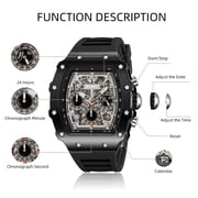 SKMEI Mens Watches Chronograph Waterproof Luminous Multifunction Watches for Men Quartz Business Calendar Men Wrist Watch
