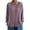 Purple, variant on Cotton Lace Splicing Long Sleeved Lapel Blouse Women Spring and Autumn Korean Retro Pleated Loose Shirt